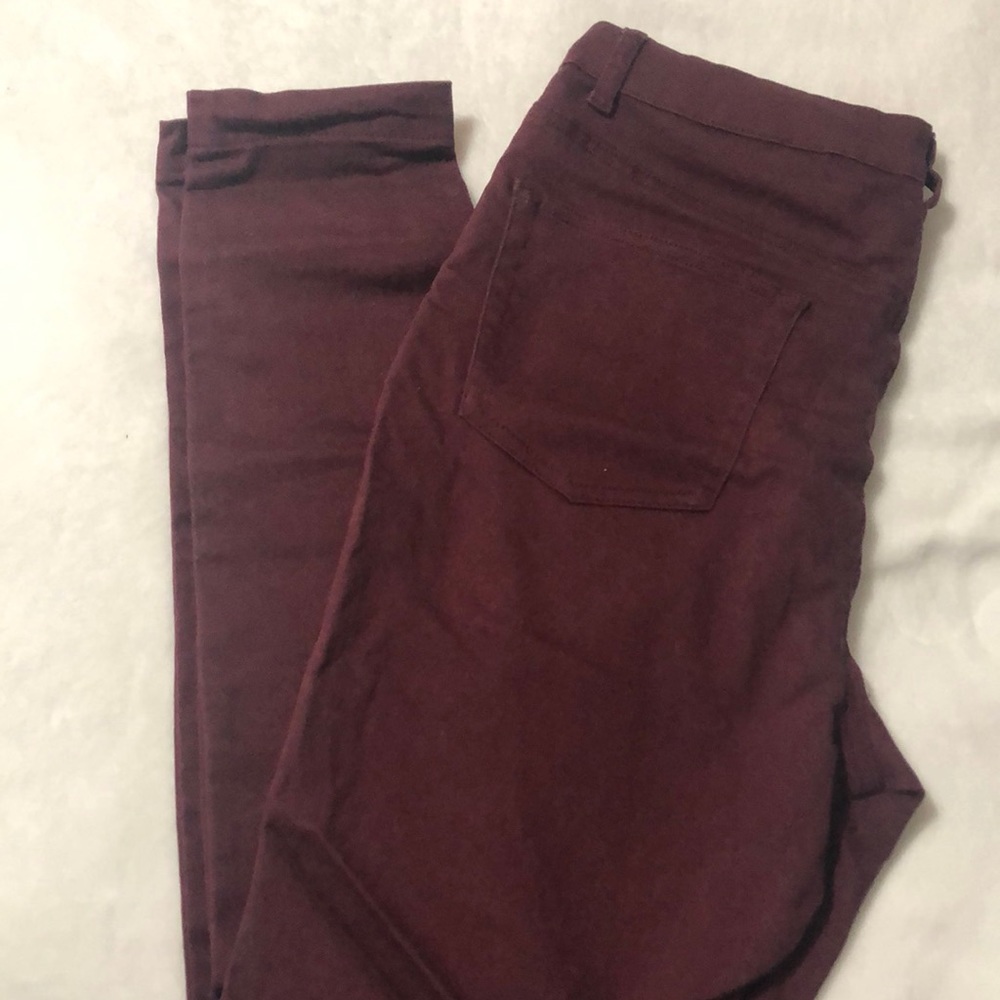Maroon Skinny Jeans